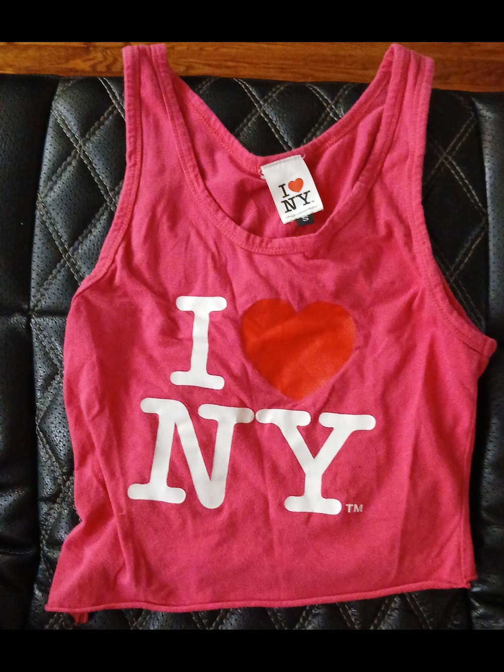I ♥ NY Pink Tank Top with Red Heart Graphic